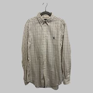 Ralph Lauren Classic Fit Long Sleeve Muted Colors Old Money Country Club Size M